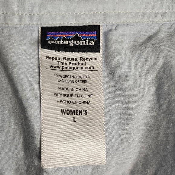 Patagonia lightweight sleeveless button up sz L - Picture 4 of 7